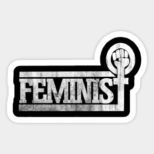 Retro Feminist Sticker